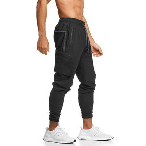 Logo personnalisé pour hommes blanc Polyester fermeture éclair poche Gym Joggers 2022 pied étroit taille élastique <span class=keywords><strong>Jogging</strong></span> pantalon de survêtement pour hommes - Product Image 3