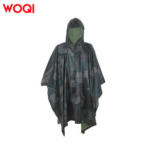 Poncho imperméable à capuche camouflage Woqi pour le camping, la chasse, la randonnée et les activités de plein air, taille adulte universelle - Product Image 5