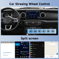 Autoradio Android Podofo 9 pouces 2 Din 4+64G pour Jeep Wrangler JL 2018-2021, Carplay/Android Auto sans fil, OEM ODM, vente en gros