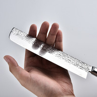 Damascus Mini Cleaver 67-laags staal handgesmeed gehamerd patroon kleurrijk houten handvat keukenmes voor thuis & restaurant gebruik