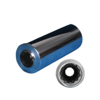 Résonateur d'échappement en acier inoxydable de 63 mm d'entrée, nouveau noyau perforé, couple élevé, silencieux universel pour voiture