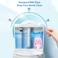 Nettoyant WC automatique en gel bleu à bulles – Écologique, désodorisant à personnage mignon, formule à libération lente pour les taches tenaces