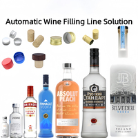 Remplisseuse rotative automatique à pression négative en acier inoxydable remplisseuse d'embouteillage liquide de jus de vodka et de whisky
