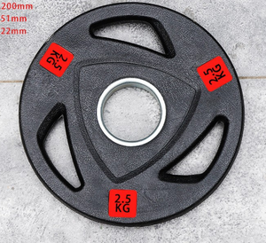 Chất lượng cao nhà phòng tập thể dục Trọng lượng nâng tấm cho nam giới miễn phí trọng lượng sức mạnh đào tạo cao su Barbell tấm - Product Image 5