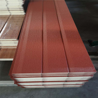 Panneau sandwich en polyuréthane écologique de 16 mm à isolation optimale pour mur extérieur moderne, chambre froide, bardage métallique pour maison