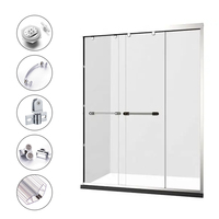 Bandes d'étanchéité pour porte de douche en PVC transparent, caoutchouc, 4 mm, 5 mm, 6 mm, 8 mm, 10 mm, 12 mm, joints étanches pour verre de cabine de douche