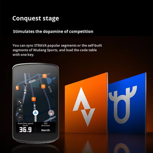 Wireless Digital Road Bike <b>Computer</b> Smart <b>Touch</b> <b>Screen</b> GPS IPX7 Waterproof Rechargeable Battery Voice Guide C706 Model - Product Image 2