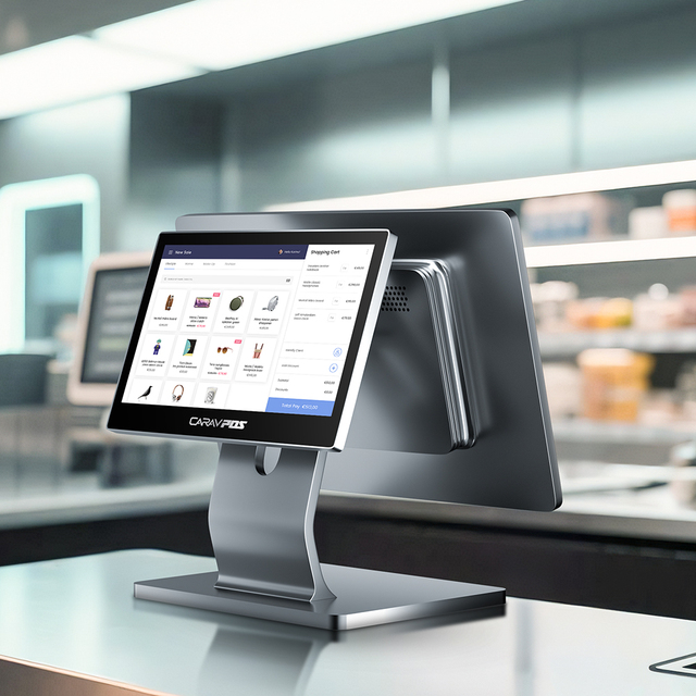 15.6+11.6 Inch Touch Double Screens Payment Pos Machine Restaurant Android All in One Pos System