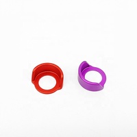 Composants de quincaillerie pour projets DIY mécaniques, anneau usiné CNC en alliage d'aluminium anodisé coloré de haute précision, personnalisés OEM