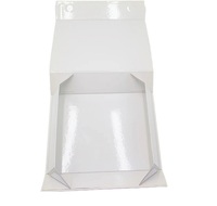 Boîte cadeau magnétique rigide écologique et recyclable, logo personnalisé, papier artistique, forme carrée, prix personnalisable, options d'estampage UV/à chaud