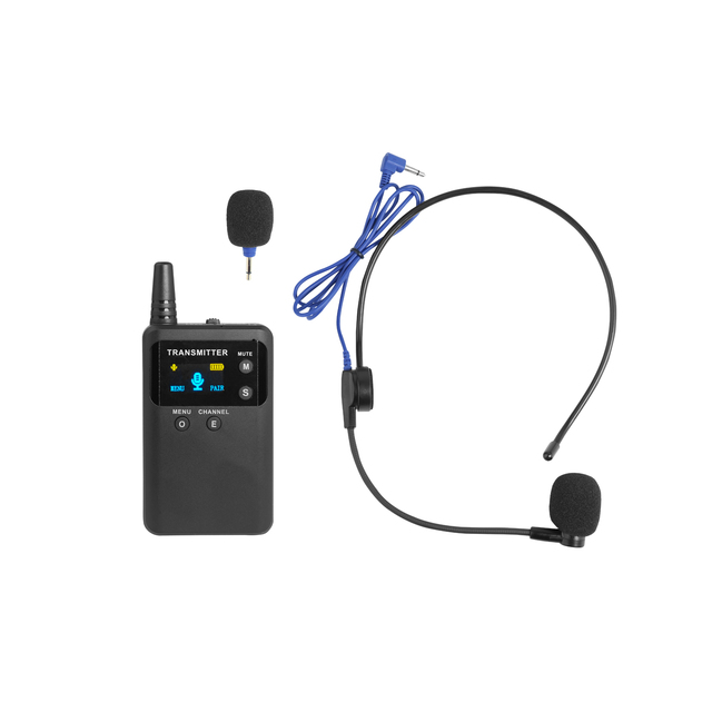 Wireless Tour Guide System Headset Microphone Transmitter Receiver for Museum Gallery Tour