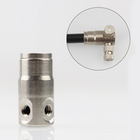 Accessoires de buse de brumisation et de nébulisation haute pression en laiton 3/8 po, raccord rapide à double trou 90° pour systèmes de refroidissement