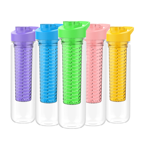Gran oferta logotipo personalizado 800ml 27oz deportes Fitness Tritan fruta infusor botella de agua sin BPA bebida directa infusión de fruta - Product Image 4