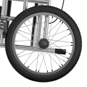 <span class=keywords><strong>Silla</strong></span> de Ruedas Plegable Comfort Ride Azul, Llantas de Aire con Absorción de Impactos de 16 Pulgadas, Asiento de Malla Transpirable Azul, Marco de Acero al Carbono, Plegado en un Solo Paso - Product Image 4