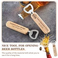 Ouvre-bouteille personnalisé pour anniversaire, 18e, 21e, 30e, 40e, 50e, 60e anniversaire, ouvre-bouteille en bois pour la fête des pères, cadeau de fête d'anniversaire, décoration