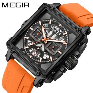 Megir 2233G Solar Powered Alloy <b>Watch</b> for <b>Men</b> & Boys Cool <b>Black</b> New Fashionable Design - Product Image 4