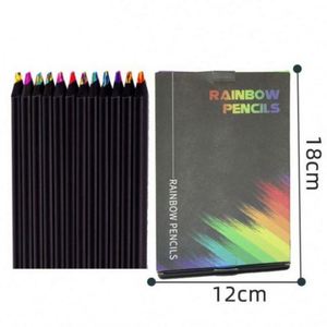 Lápices de Colores Jumbo de Madera de Latón, Colores Mezclados de Fantasía, No Solubles, para Niños, Uso Escolar y Artístico, Marca USA Mairun - Product Image 6