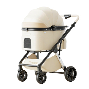 BNDC Intelligent <b>Dog</b> Pet Stroller-Durable 4-Wheel Aluminum Frame with Foldable Design Heated Cooling System - Product Image 1