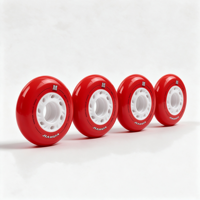 Roue de roller en ligne style F1, 80 mm, 86A SHR PU, haute résilience, roue de remplacement pour roller slalom FSK et street skating