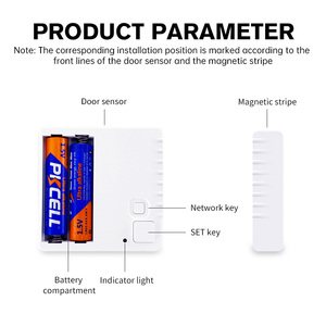 130DbドアウィンドウセンサーシステムTuyaWifiスマートシンプルで安全な盗難警報器ホームセキュリティ用 - Product Image 6