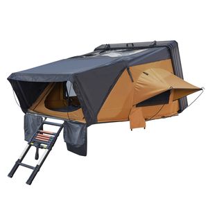 Grande tente de <span class=keywords><strong>plafond</strong></span> pour 3-4 personnes Tente de toit de <span class=keywords><strong>voiture</strong></span> à coque dure en aluminium avec tissu en <span class=keywords><strong>toile</strong></span> pour le camping en plein air - Product Image 1