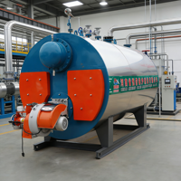 Caldera Horizontal de Agua Caliente a Gas - Uso Industrial, Alta Seguridad, Larga Vida Útil, Ahorro de Energía, Ecológica