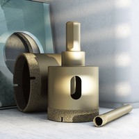Foret diamanté brasé sous vide BEILI 6-100mm pour perçage à sec et humide de marbre, granit, carrelage, porcelaine et verre