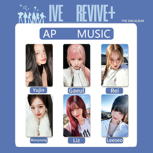 Set de 6 Fototarjetas Brillantes del Álbum REVIVE+ de IVE, Kpop, con Gaeul, <span class=keywords><strong>Wonyoung</strong></span>, Yujin, Tarjetas Lomo Lindas, Postales de Liz, Rei y Leeseo, Regalo para Fans - Product Image 4