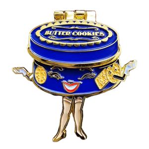 เข็มกลัดโลหะเคลือบคุ้กกี้ทำจากโลหะดีบุกใช้ปิดและเปิดใช้งานได้15ปีใช้เป็นของขวัญงานฝีมือ - Product Image 1