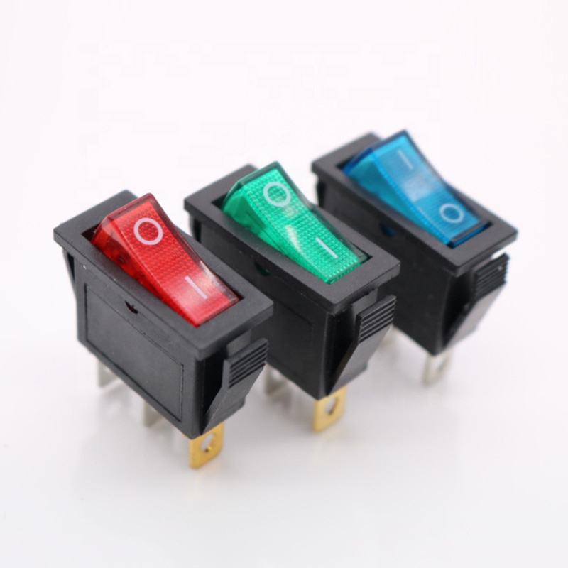 KCD3-101N KCD3-101/C KCD3-101N/B1 15A/250V 20A/125V Rocker Switches with Lamp Push Button Welder Rocker Switch