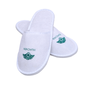 Lujo desechable personalizado Waffle blanco de moda cómodo duradero Hotel Spa aerolínea invitado zapatillas - Product Image 2