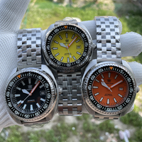 SD1983 yeni tasarım STEELDIVE marka 49mm büyük boy 17.6mm kalın 1000M su geçirmez NH35 otomatik hareket erkek dalış izle Montre