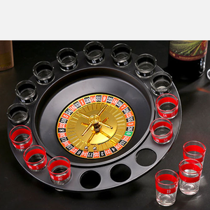 Commercio all'ingrosso della fabbrica 16 pezzi ussiano per bere <span class=keywords><strong>Roulette</strong></span> gioco vassoio Karaoke partito <span class=keywords><strong>Roulette</strong></span> gioco di vetro tazza giradischi - Product Image 2