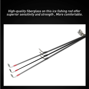 Hoogwaardige glasvezel M MH ML hardheid roestvrijstalen geleidering 200g 39cm hoge sterkte ijsvishengel - Product Image 3