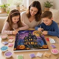 Kit de peinture 5D perles DIY pour décorations murales gothiques d'Halloween, livraison directe en gros depuis l'usine
