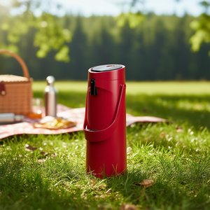 Emsa Ponza 1.9l Red <b>Pump</b> Action <b>Vacuum</b> Flask Stainless Steel Tumbler - Product Image 3