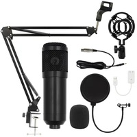 YEAH support de bras réglable USB carte son Studio Microphone à condensateur ensemble pour ordinateur portable Vlog enregistrement karaoké