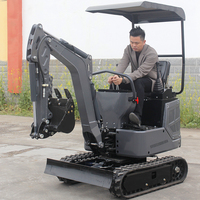 Chine Export Mini Pelles 1.5 Tonnes Petite Pelle Sur Chenilles Certificat CE/EPA Livraison Gratuite Moteur Machines de Terrassement