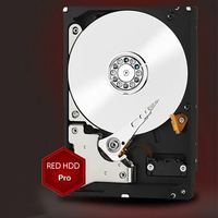 8TB Red Pro WD8003FFBX HDD NAS SATA Berkinerja Tinggi Mendukung 16-Bay Garansi 1 Tahun 3.5-inci 7200RPM untuk SMB NAS Rekondisi