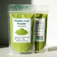 Bubuk Daun Pandan Label Pribadi OEM, Pewarna Makanan Alami Hijau, Bubuk Pandanus Amaryllifolius Kelas Makanan