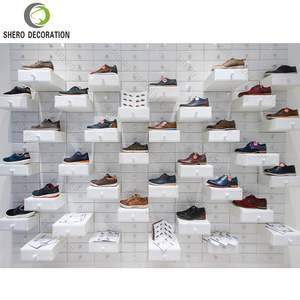 ชั้นวางรองเท้าออกแบบภายในร้านขายรองเท้าแบบประหยัดพื้นที่ชั้นวางกรอบสำหรับวางรองเท้ากระเป๋ารองเท้ากระเป๋าถือเฟอร์นิเจอร์ - Product Image 1