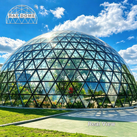 Dôme géodésique en verre RAXDOME de 20 m de portée pour serre de jardin et véranda