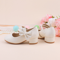 Chaussures d'école pour petite fille, chaussures de danse pour filles, chaussures à talons hauts à semelle souple, chaussures de princesse, adaptées aux fêtes de mariage