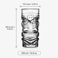 Verres à vin cylindriques transparents personnalisés avec logo, 20 oz, pour whisky, cocktails, jus, etc.