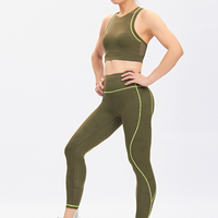 Vêtements de Fitness pour femmes, ensemble de 2 pièces, Sport, Gym, Fitness, Gym, Yoga, tenue, survêtement, ensemble d'entraînement, nouvelle collection