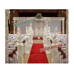 Meilleur Mandap de mariage en fibre de cristal, Mandap blanc en fibre pour mariage, Mandap Aishwarya WASHINGTON - Product Image 1