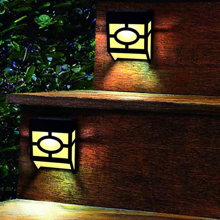 Lumini solare cu LED-uri cu schimbare multicolora pentru gradina RGB CCT pentru gard in aer liber, pentru curte si curte, sursa de alimentare CC IP65