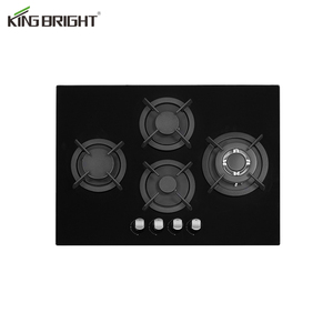 Produttore OEM di Fornelli a <span class=keywords><strong>Gas</strong></span> Economici per Cucina Domestica con 4 Bruciatori, Piano in Ghisa e Vetro Temperato - Product Image 1