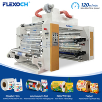 Machine d'impression flexographique à 4 couleurs de 2400 mm pour l'impression de films d'emballage flexibles en PE, BOPP, PET