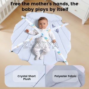 <span class=keywords><strong>Tapis</strong></span> d'éveil doux pour bébé Zhorya, en coton, en forme de coquille, lavable, pour le jeu sur le ventre - Product Image 3